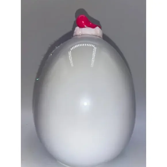 Vintage Ceramic Diorama Egg Pink Rhinestone Bunny Deb O. Original Designs OOAK - Picture 12 of 16